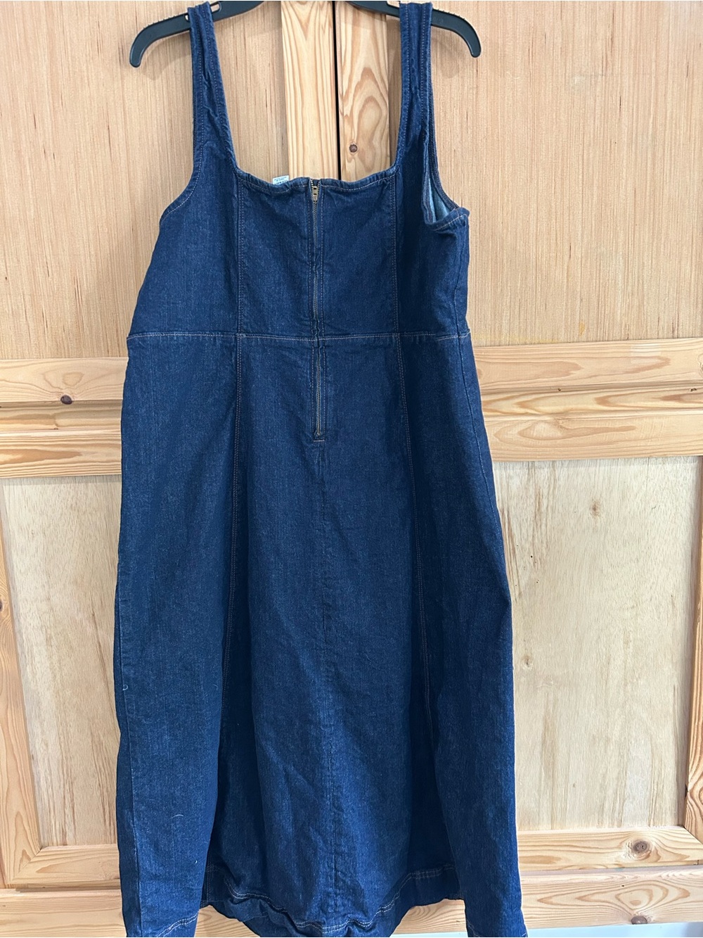 Women’s Old Navy Dark Blue Denim Jumper Sz XXL - Picture 2 of 4